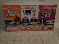 Vintage Racing Pack Cereal Set Kellogg's Dale Earnhardt Dale Jarrett Jeff Gordon
