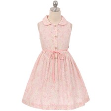 PINK Size 4 Cotton Flower Girl Dress Birthday Formal Party