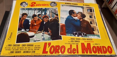 L'oro del mondo (I due salumieri) Fotobusta  1968 Al Bano Romina Power