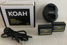 LI-ION Battery and Dual Charger for Sony NP-FW50, KOAH