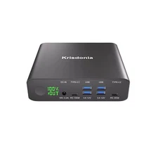 Krisdonia PD 100W Power Bank, 32000mAh Portable Laptop Charger [PD 3.0 100W &...