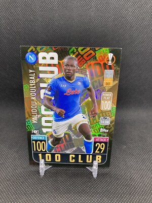 Kalidou Koulibaly 2021-22 Topps Match Attax UCL Europa 100 Club CLU-2 Napoli