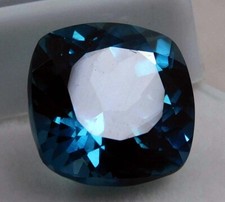 9.60 CT Natural Blue Montana Sapphire Cushion Cut CERTIFIED Loose Gemstone