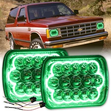 Fit  82-93 Chevy S10 Blazer GMC S15 7X6 Projector LED Headlight Hi/Lo Beam H6054
