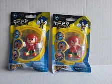 2pk Goo Jit Zu Sonic Hedgehog Metallic Knuckles 2.5" Mini Figure '23