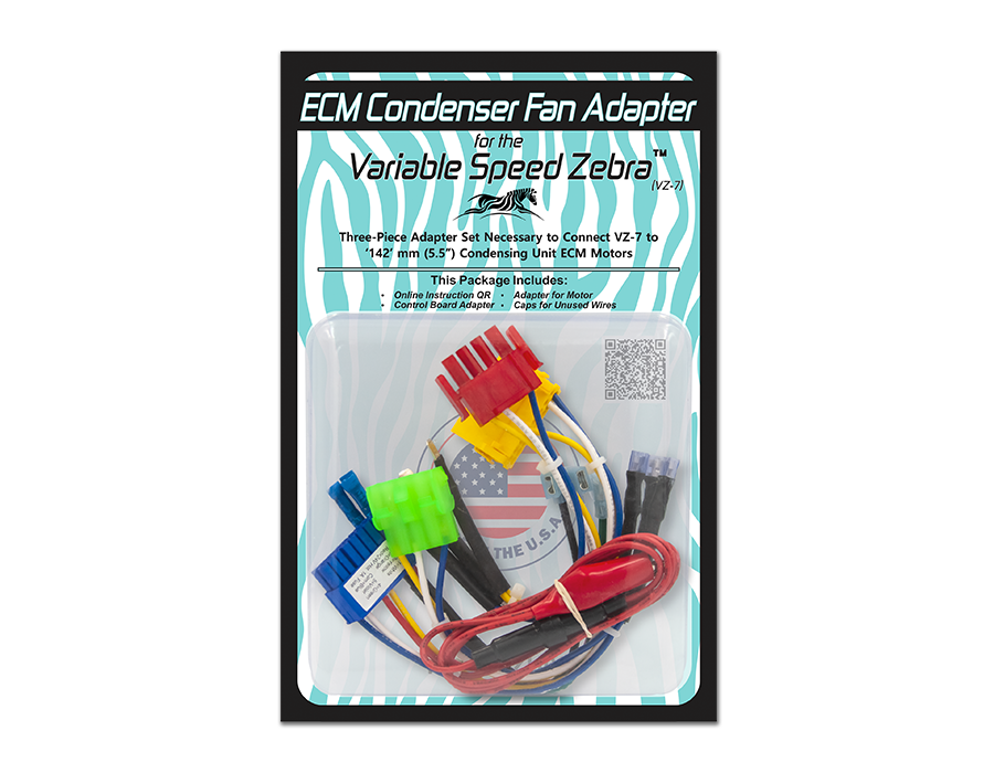 Variable Speed Zebra Condenser ECM Motor Adapter for VZ-7 with