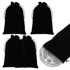 "4PCS Silver Storage Bags, 11.8 x7.8 Anti-Tarnish Cloth Pouches for Jewelry