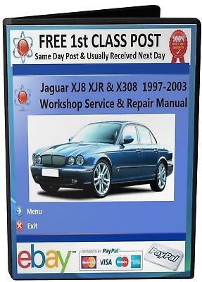 Jaguar XJ8 XJR X308 1997-2003 WORKSHOP SERVICE REPAIR MANUAL On CD | eBay