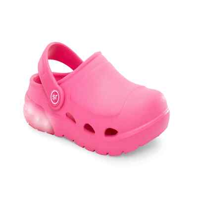 STRIDE RITE 360 KIDS UNISEX LIGHT-UP BRAY CLOG LIGHTWEIGHT COMFORT PINK SIZE 6