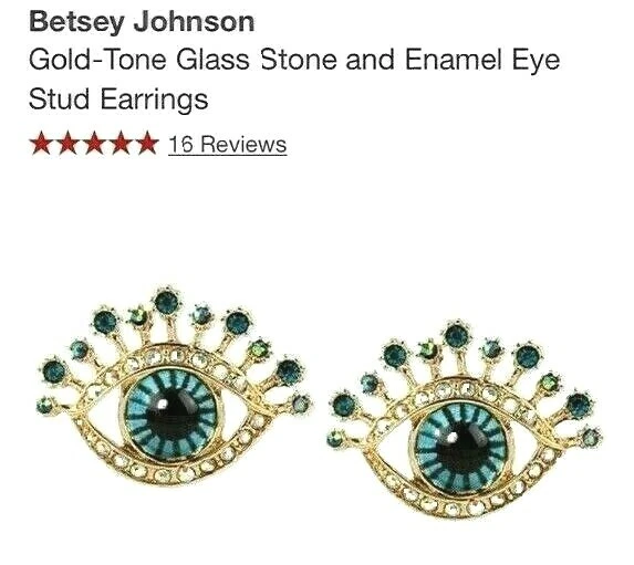 Betsey johnson hotsell eye earrings