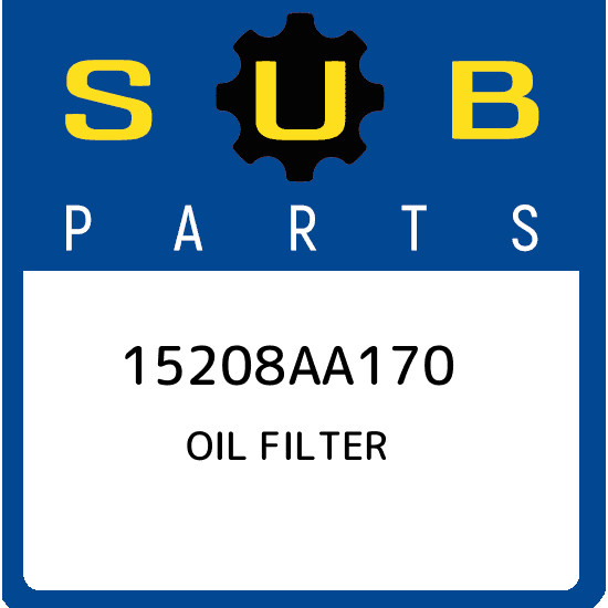 15208AA170 Subaru Oil filter 15208AA170, New Genuine OEM Part