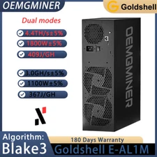 Goldshell E-AL1M 4.4TH 1800W ALPH Miner Black 3 Algorithm with PSU
