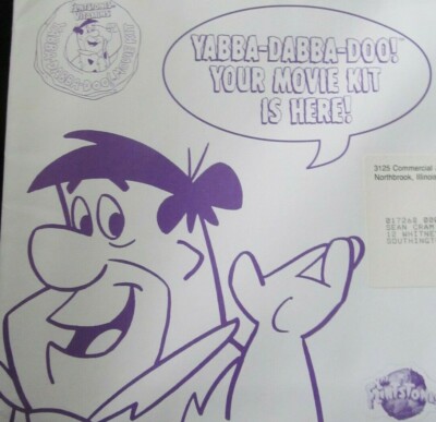 1994 The Flintstones Vitamins Movie Kit-NEW-UNOPENED-30-Yrs.Old-Fred,Wilma,Dino!