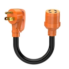 30A Generator Adapter Cord NEMA TT-30P Male to L14-30R Female 3 Prong to 4 Prong