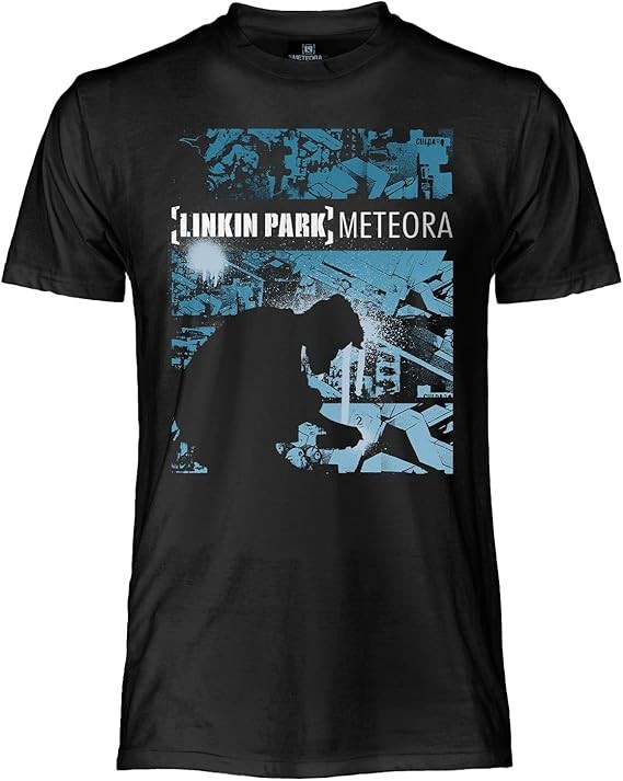 ALTRA LINKIN PARK T Shirt Maglietta UFFICIALE Adulto METEORA BLU Cotone Stampa Qualita