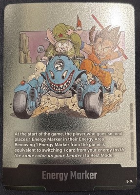 Dragon Ball Super Silver foil Energy Marker Son Goku Oolong SB02 E-74   English
