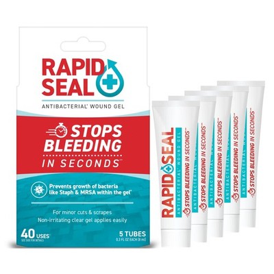Wound Gel (5 Tubes) | Stops Bleeding in Seconds, Ideal for Cuts, Scrapes and ...