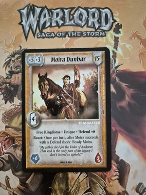 Warlord CCG Saga of the Storm - Free Kingdoms - Moira Dunbar
