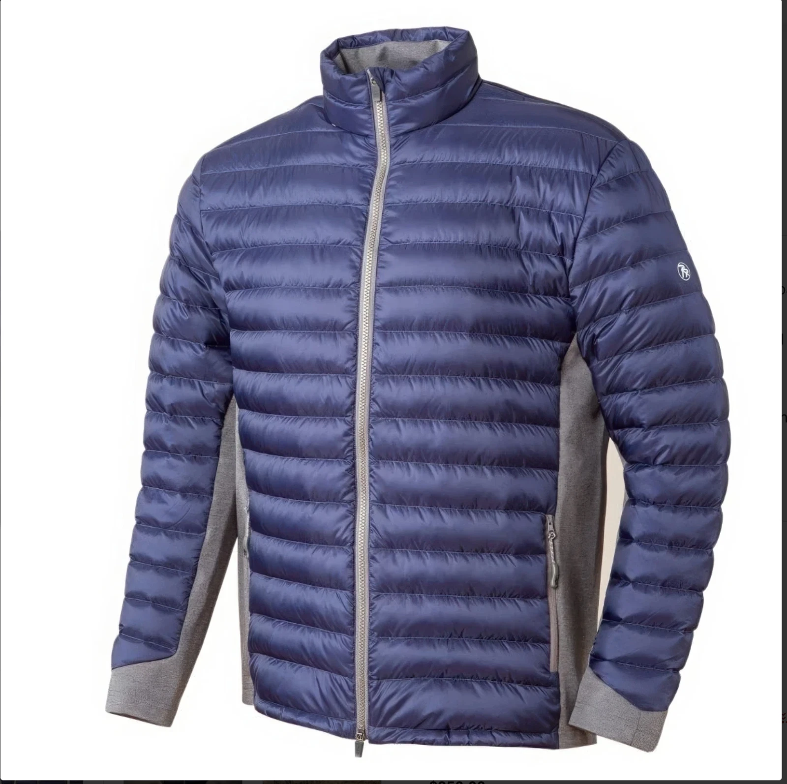 Rail Riders The Insulator Down Puffer Jacket Men's Medium Deep Cobalt Steel EUC