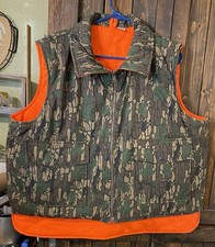 Vintage Sports Afield Vest Mens Large Camouflage Reversible Hunting Outdoors 90s