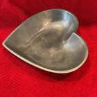 Heart Shaped Silver Tone Metal Decorative Bowl/Dish, Hearts & Love  Wedding — photo 5