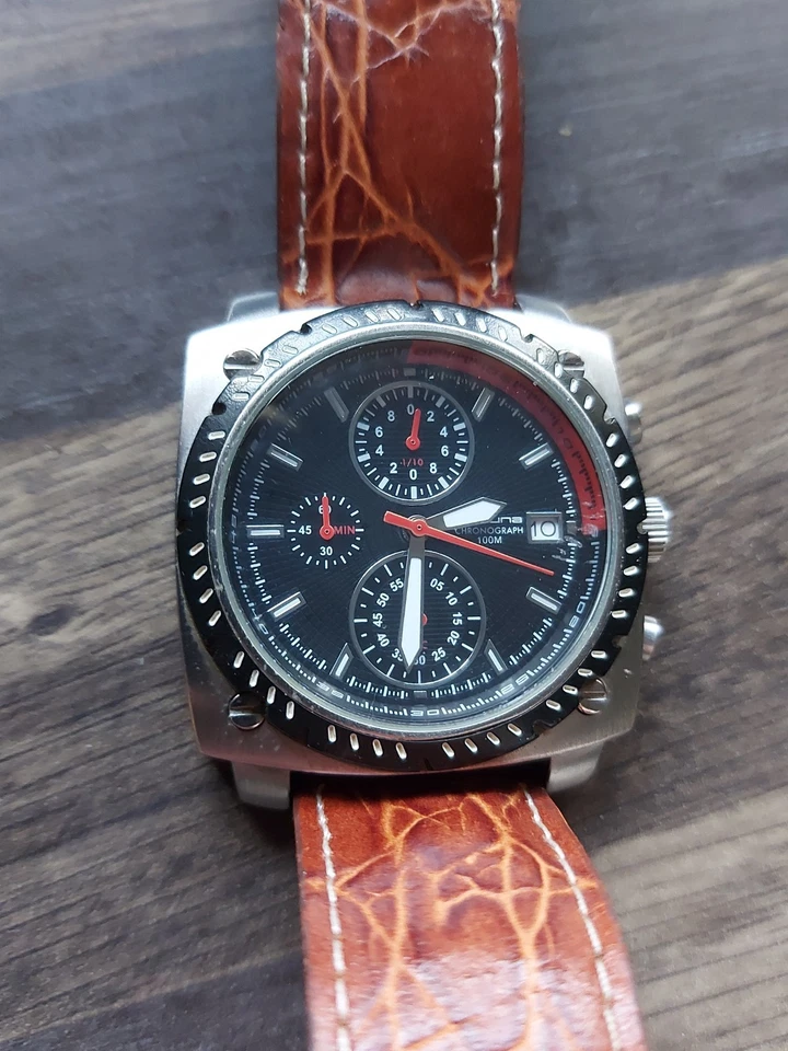 CRONÓGRAFO KAHUNA VINTAGE MUY GRANDE JAPÓN FUNCIONA - REPUESTOS REPARACIÓN Foto 3 de 4