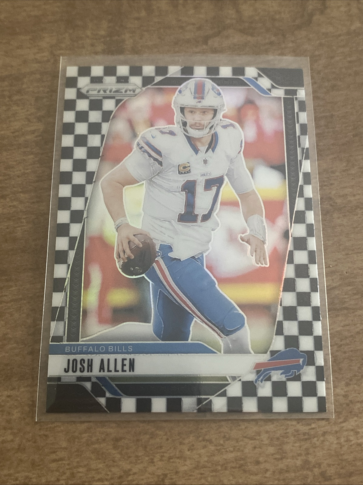 2024 Prizm JOSH ALLEN #28 BLACK & WHITE CHECKER CHECKERBOARD BILLS SSP MVP
