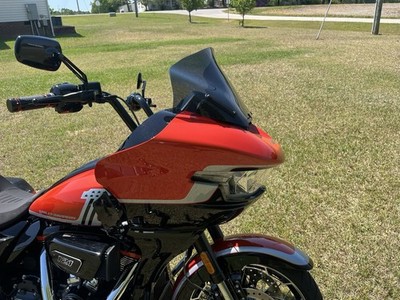 Klock Werks Sport Flare 12'' Dark Smoke Windshield 2023-2025 Harley Road Glide