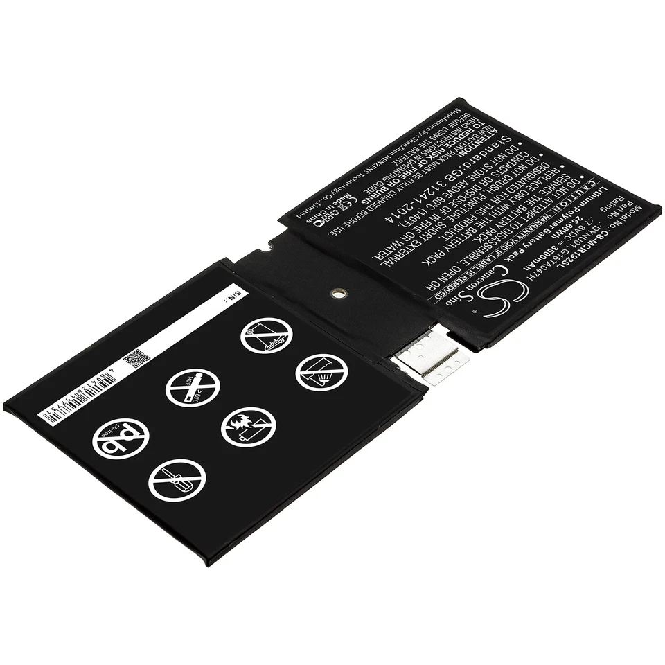 Battery for Microsoft Surface 1927 Go 2 DYNU01 G16TA047H Tablet CS-MCR192SL 7.6v - Image 2 of 4