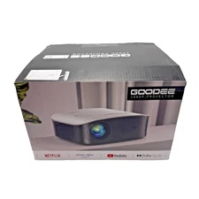 GOODEE PROJECTOR WITH WIFI AND BLUETOOTH SUPPORTED FHD 1080P - TITANIUM GRAY