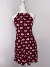 Forever 21 Women Medium Paisley Elephant Print Spaghetti Strap Dress Med NWT NEW