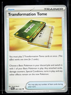 Transformation Tome 083/086 Uncommon Chaos Rising Pokemon Near Mint