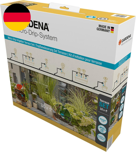Gardena Micro-Drip-System TropfbewäSserung Set Terrasse (30 Pflanzen): Starter-S-image