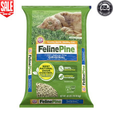 40 Lbs Original Cat Litter Pine Scent Wood Pellet Odor Control Chemical-Free