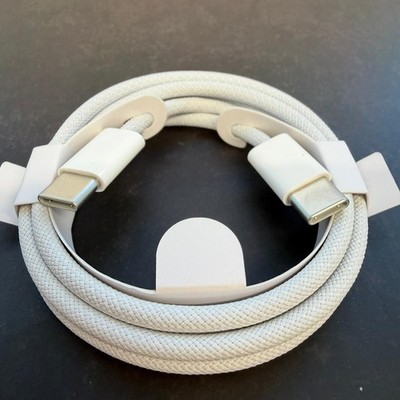 Apple 1M USB-C auf C 60W Gewebtes Datenkabel Ladegerät für iPad iPhone MacBook A2795
