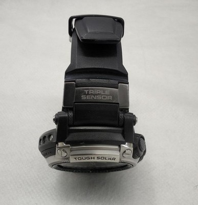 CASIO PROTREK PRW-5000 Solar Radio Quartz Men's Watch Black Dial