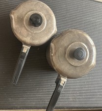 Lot Of 2 Wagner Ware Magnalite Sidney -0- 4683P & 4672 Double Spout w/ Lids