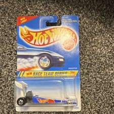 Hot Wheels Race Team Series Dragster 1:64 Diecast Car Blue/White 1994