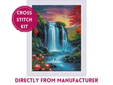 RIOLIS Counted Cross Stitch Kit 2274 Magical Waterfall- Colorful Water Landscape
