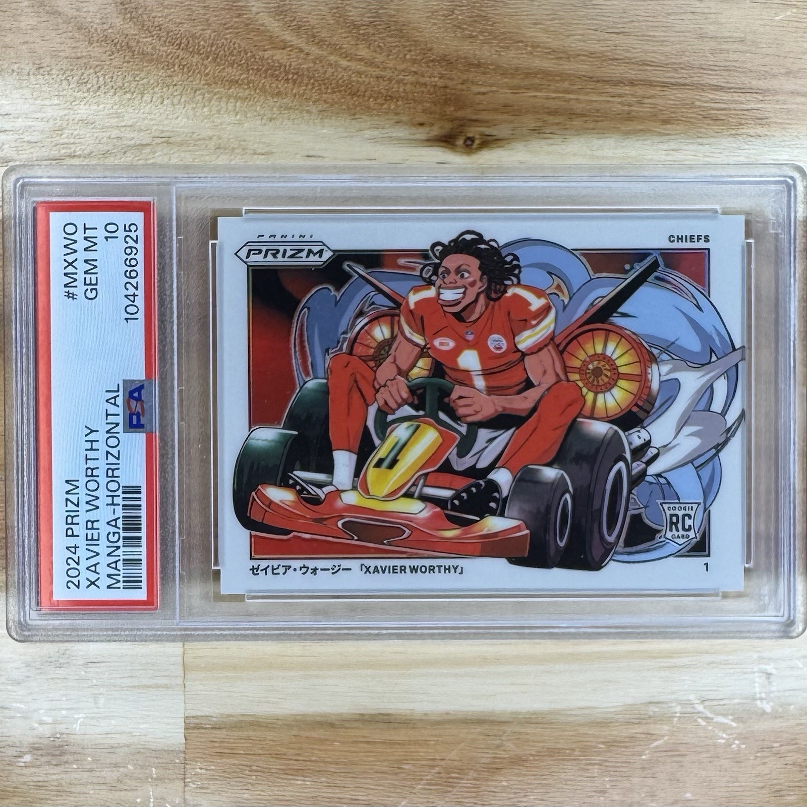 Xavier Worthy Panini Prizm Manga #MXWO Horizontal