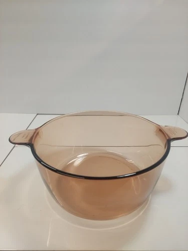 Corning Ware Pyrex Amber Vision Ware NO LID 4.5L Vintage Dutch Oven Pot USA