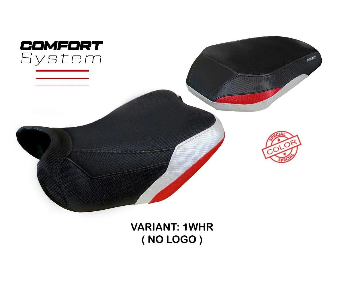 Seat cover Taisha Comfort S White-Red Tpz compatible BENELLI TRK 702 2023 2026