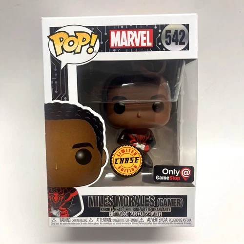 Funko Pop - Gamer Miles Morales 542 CHASE *FREE PROTECTOR* Spider Man