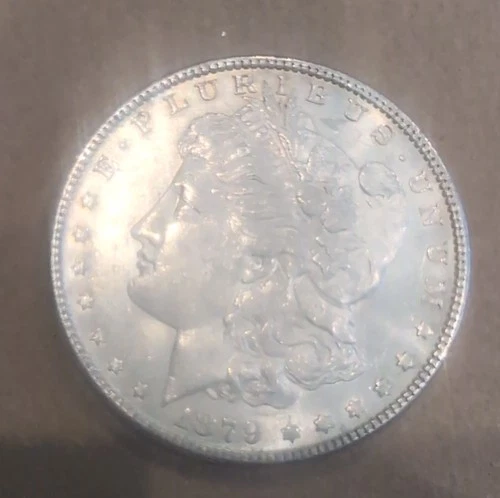 1879 Morgan Silver Dollar $1 Coin 0.9 Fineness Uncertified US Collectible