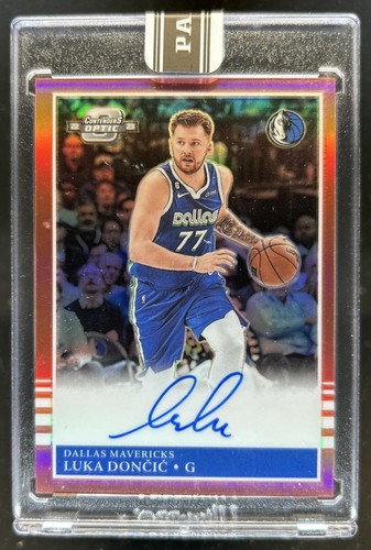 2022-23 Contenders Optic Luka Doncic Black Box Auto Autograph #1/1