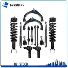 14 Pieces For 2006 07 2008 Dodge Ram 1500 4WD Front Struts Control Arms Sway Bar