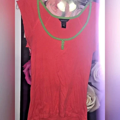 Victoria Secret Ribbed Contrast Tee S - Image 1 of 4