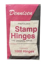 1000 Dennisen Prefolded Stamp Hinges Original Transparent Glassine Philatelic