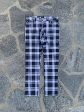 Tripp NYC Dang Goodman Black and White Plaid Tartan Skinny Pants