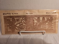 Vintage Craftaid Leather Template Deer Buck Leaping No. 4010 Billfold Pattern